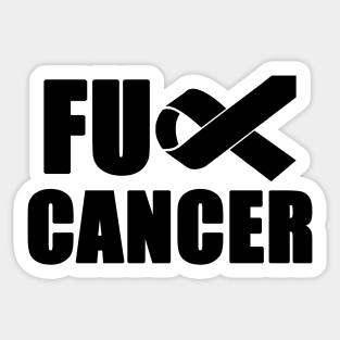 F Cancer Sticker